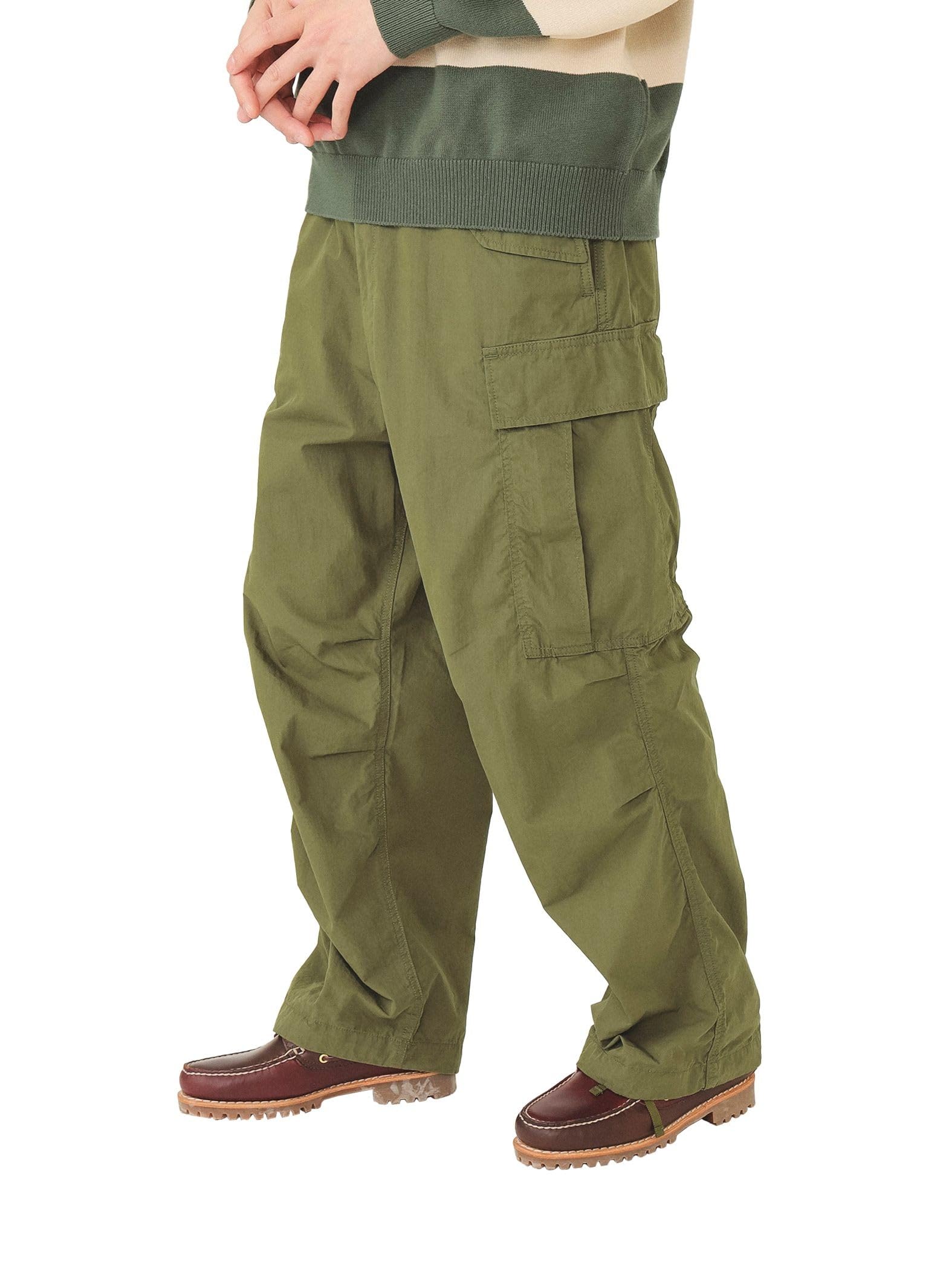 BEAMS PLUS ジップ クロップド カーゴパンツ ビームスプラス オリーブ BEAMS PLUS ジップ クロップド カーゴパンツ ビームスプラス